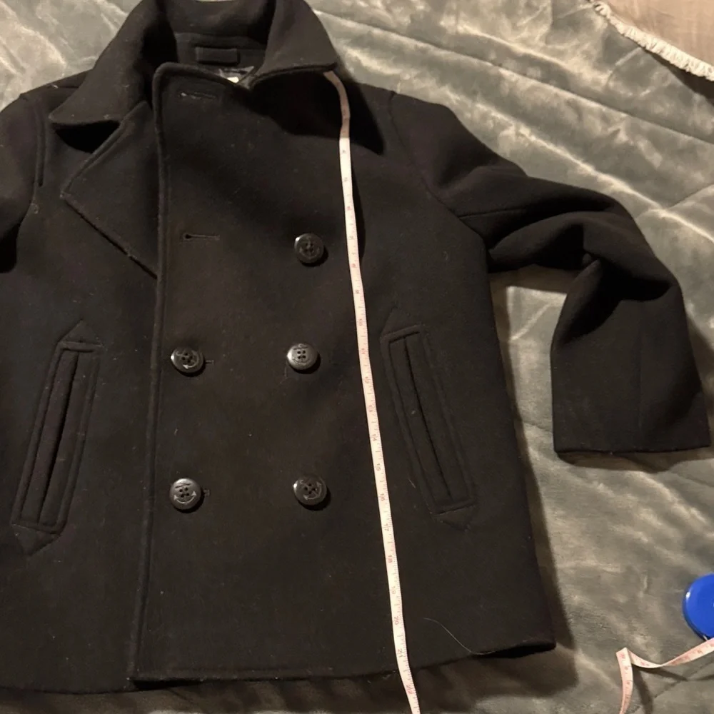 J. Crew Kids Classic Black Pea Coat
